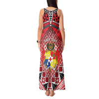 Personalised Tonga Constitution Day Tank Maxi Dress 150 Years Jubilee LT05 - Polynesian Pride