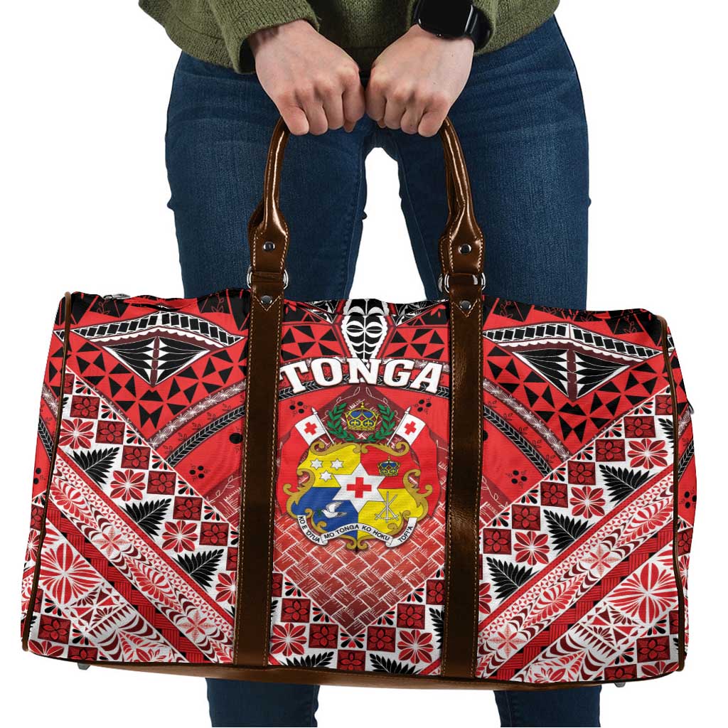 Tonga Constitution Day Travel Bag 150 Years Jubilee LT05 Red - Polynesian Pride