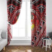 Tonga Constitution Day Window Curtain 150 Years Jubilee LT05 - Polynesian Pride