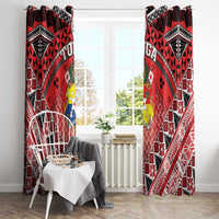 Tonga Constitution Day Window Curtain 150 Years Jubilee LT05 - Polynesian Pride