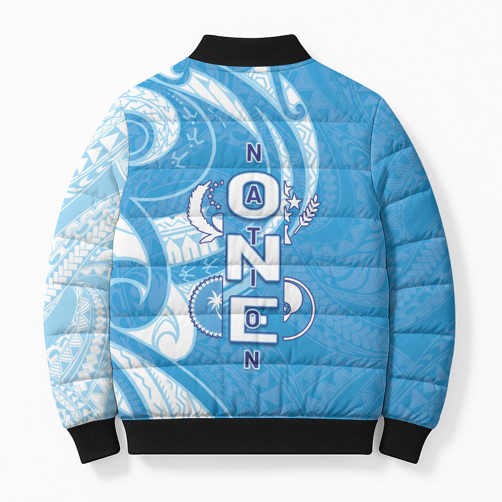 FSM Micronesia Bomber Puffer Jacket 40th Independence Anniversary LT05 - Polynesian Pride