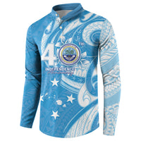 FSM Micronesia Button Sweatshirt 40th Independence Anniversary LT05 - Polynesian Pride