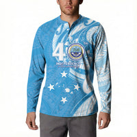 FSM Micronesia Button Sweatshirt 40th Independence Anniversary LT05 - Polynesian Pride