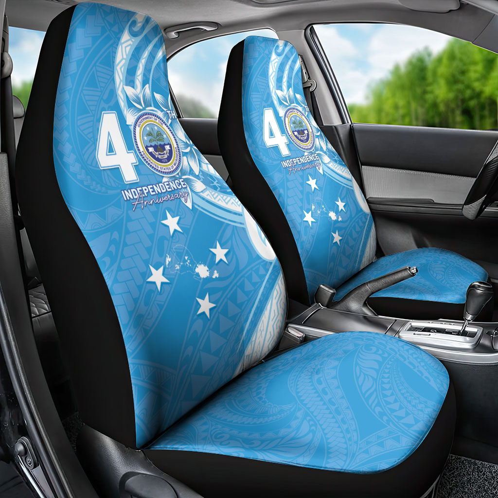 FSM Micronesia Car Seat Cover 40th Independence Anniversary LT05 - Polynesian Pride