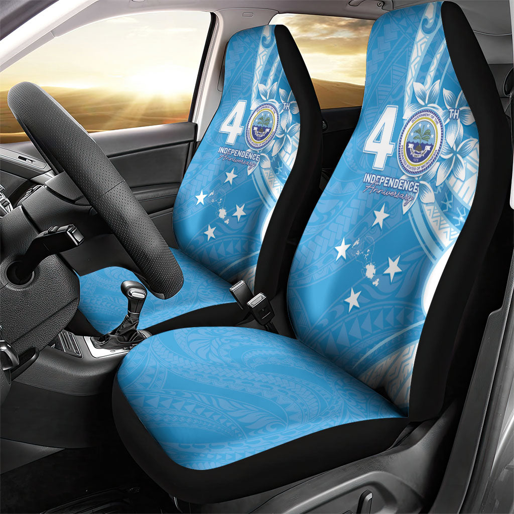 FSM Micronesia Car Seat Cover 40th Independence Anniversary LT05 - Polynesian Pride