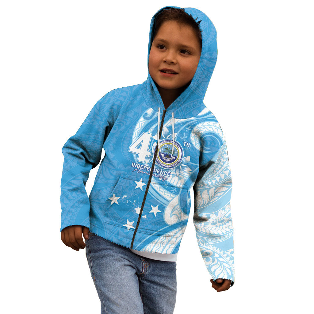FSM Micronesia Kid Hoodie 40th Independence Anniversary LT05 - Polynesian Pride