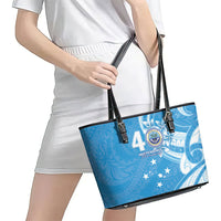 FSM Micronesia Leather Tote Bag 40th Independence Anniversary LT05 - Polynesian Pride