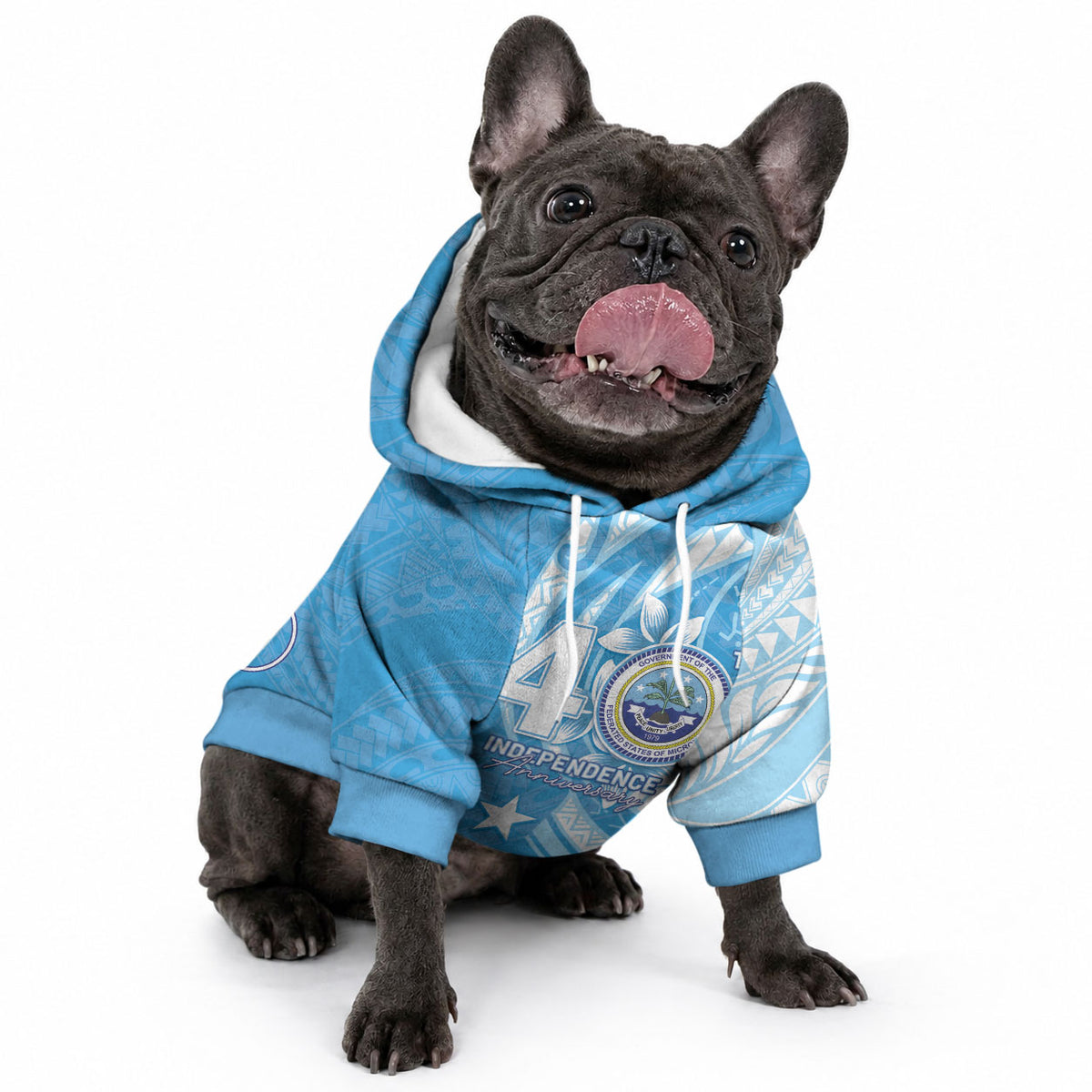 FSM Micronesia Pet Hoodie 40th Independence Anniversary LT05 - Polynesian Pride