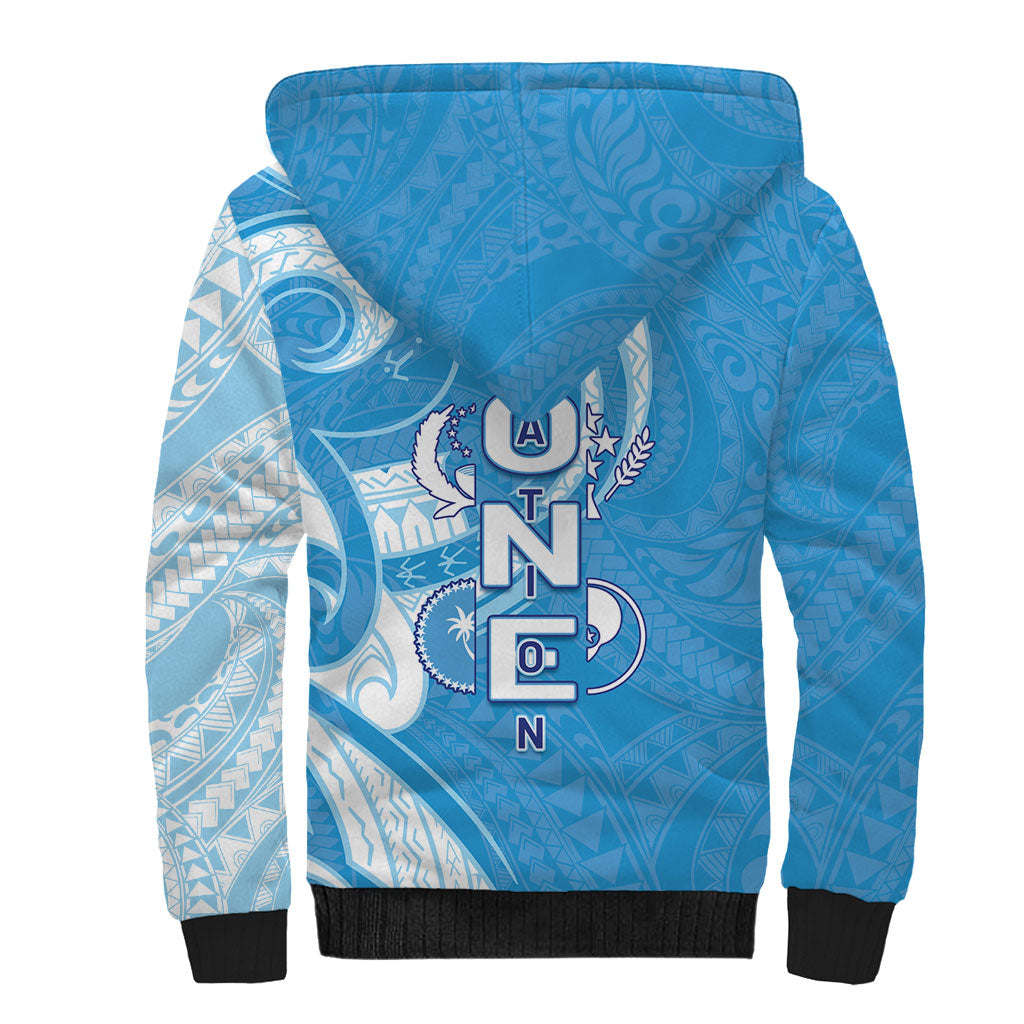 FSM Micronesia Sherpa Hoodie 40th Independence Anniversary LT05 - Polynesian Pride