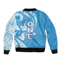 FSM Micronesia Sleeve Zip Bomber Jacket 40th Independence Anniversary LT05 - Polynesian Pride