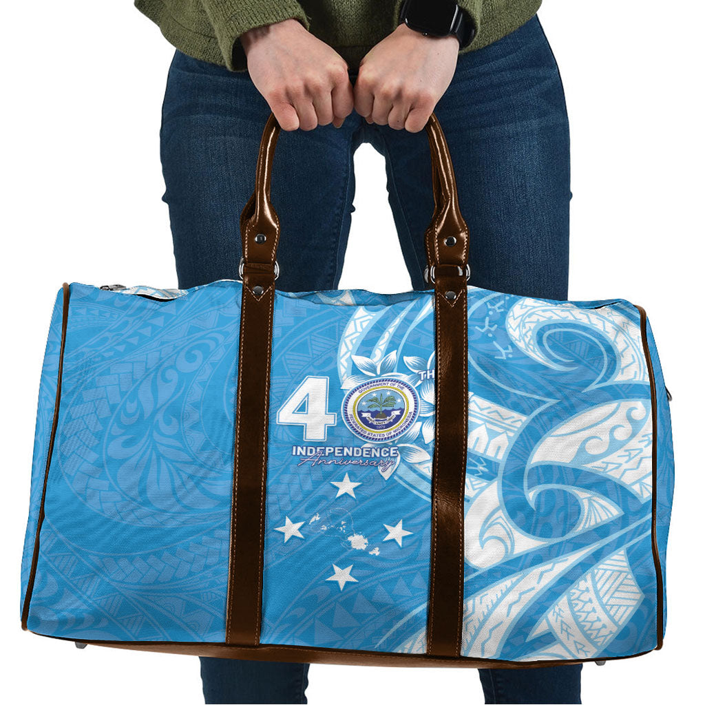FSM Micronesia Travel Bag 40th Independence Anniversary LT05 Blue - Polynesian Pride