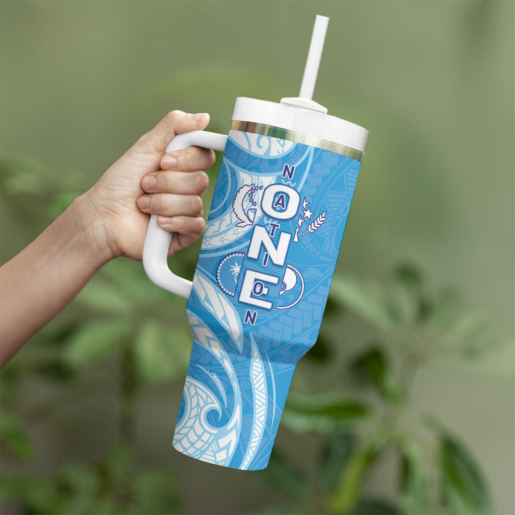 FSM Micronesia Tumbler With Handle 40th Independence Anniversary LT05 - Polynesian Pride