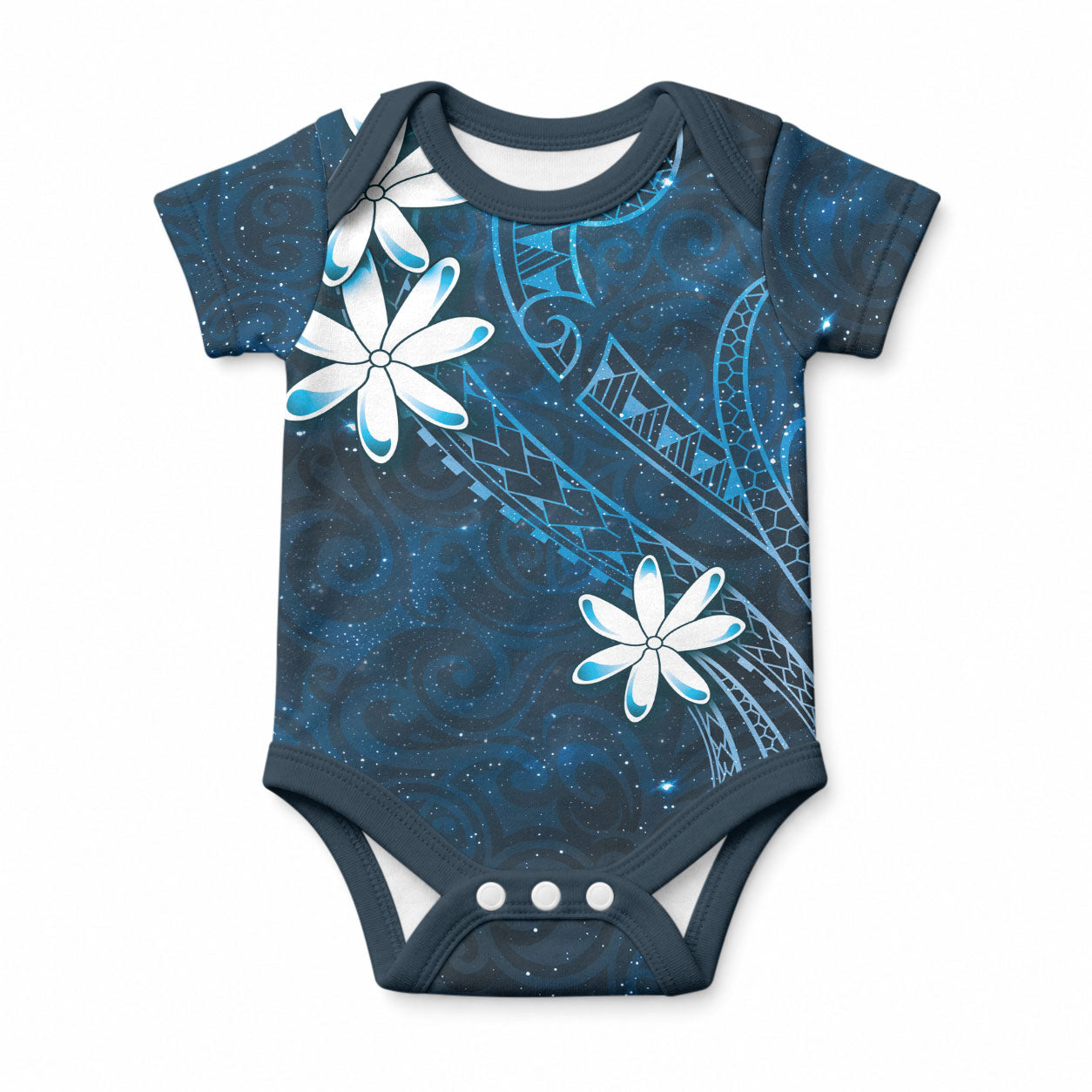 Tahiti Matarii Baby Onesie Tahitian Spring Blue Galaxy LT05 Blue - Polynesian Pride