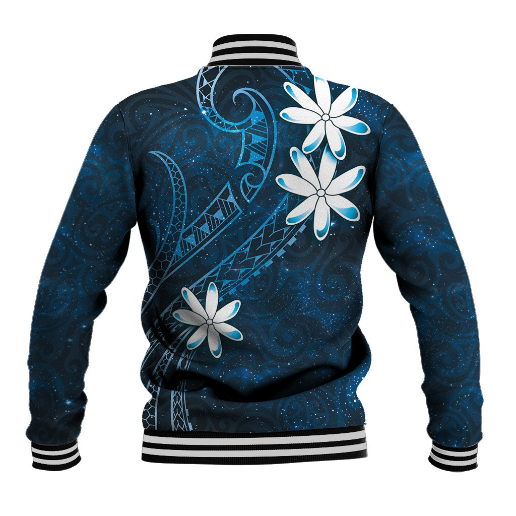 Tahiti Matarii Baseball Jacket Tahitian Spring Blue Galaxy LT05 - Polynesian Pride