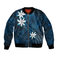 Tahiti Matarii Bomber Jacket Tahitian Spring Blue Galaxy LT05 Unisex Blue - Polynesian Pride