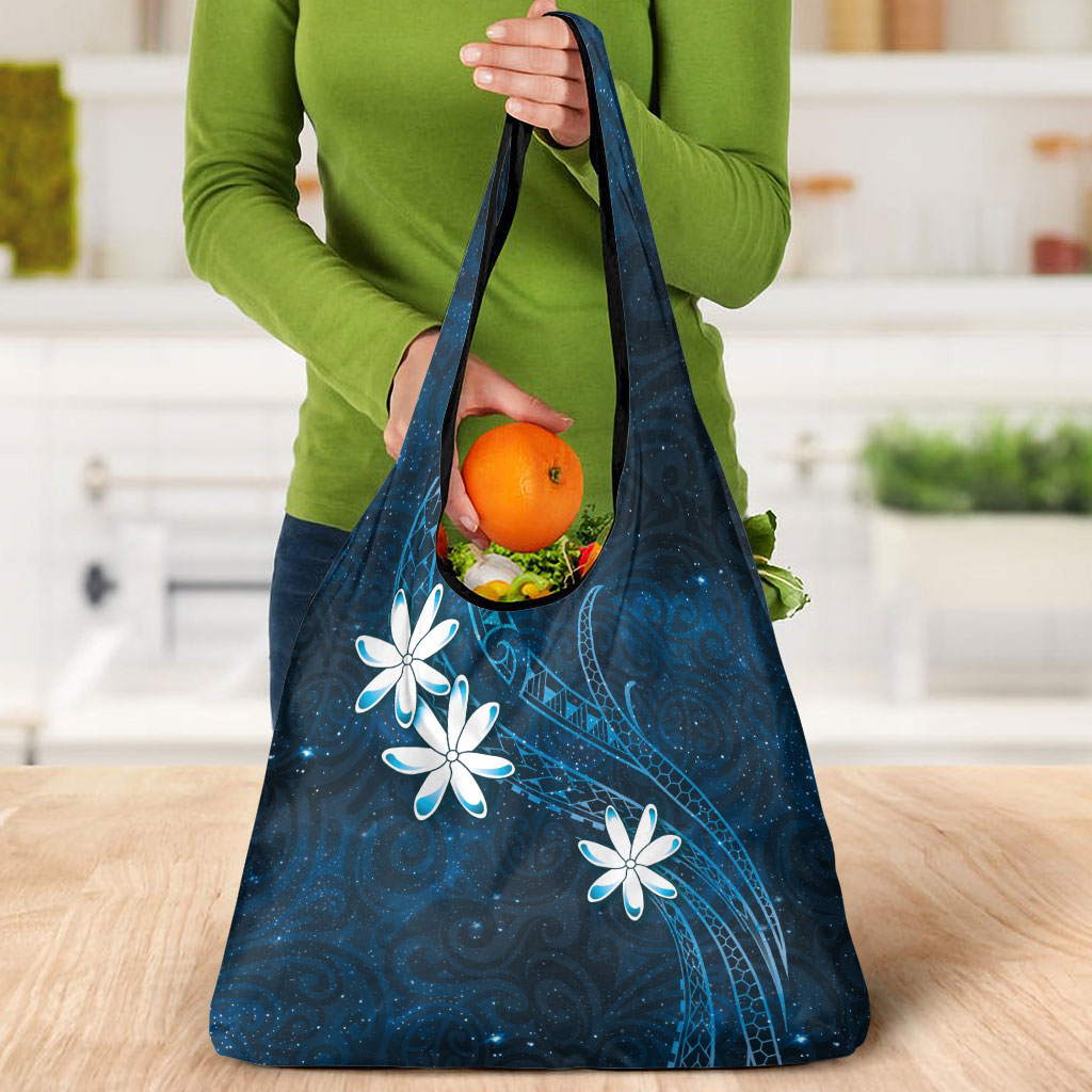 Tahiti Matarii Grocery Bag Tahitian Spring Blue Galaxy LT05 - Polynesian Pride
