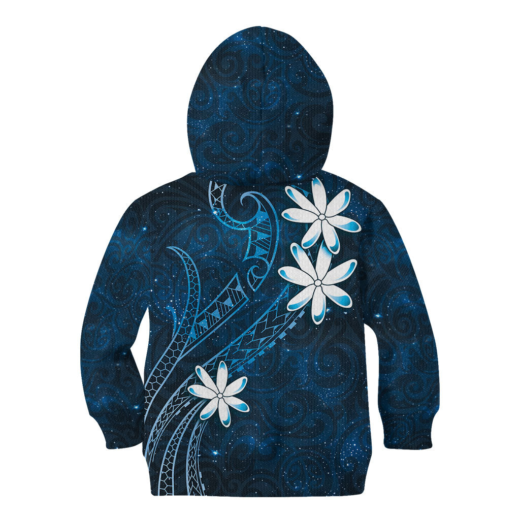 Tahiti Matarii Kid Hoodie Tahitian Spring Blue Galaxy LT05 - Polynesian Pride