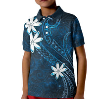 Tahiti Matarii Kid Polo Shirt Tahitian Spring Blue Galaxy LT05 Kid Blue - Polynesian Pride