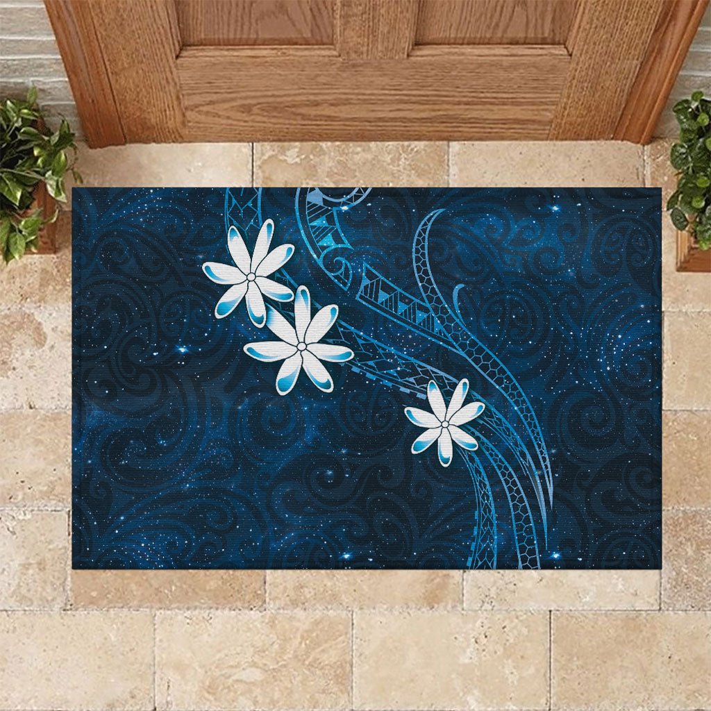 Tahiti Matarii Rubber Doormat Tahitian Spring Blue Galaxy LT05 Blue - Polynesian Pride