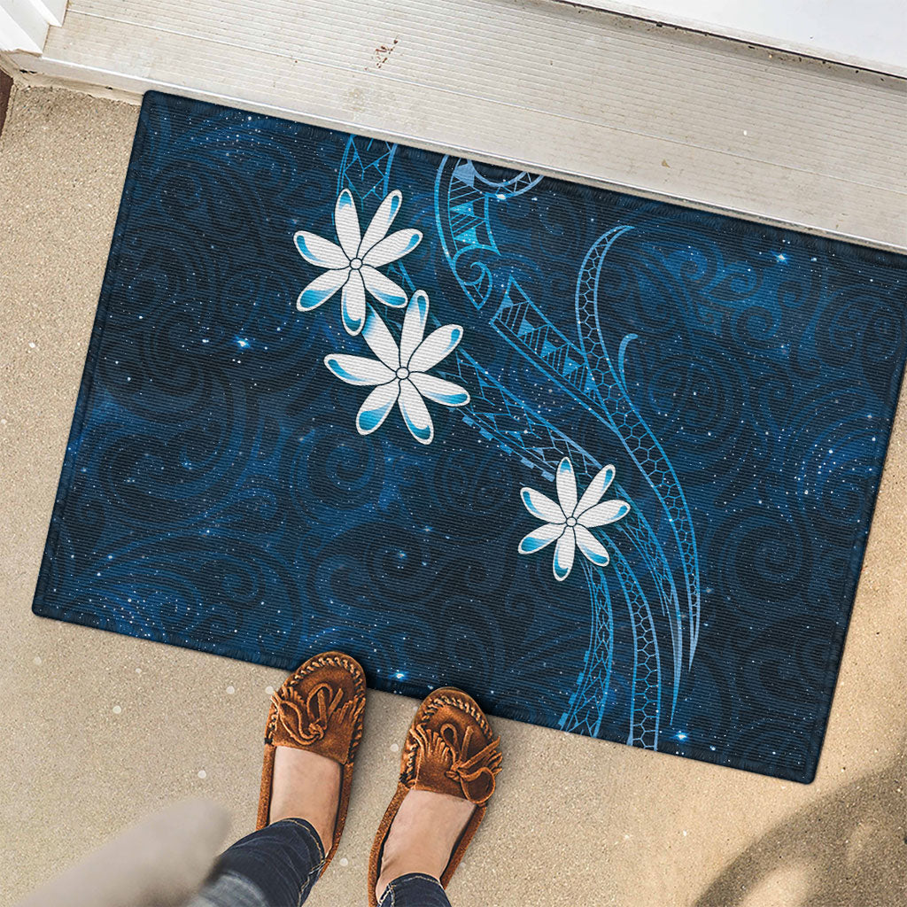 Tahiti Matarii Rubber Doormat Tahitian Spring Blue Galaxy LT05 - Polynesian Pride