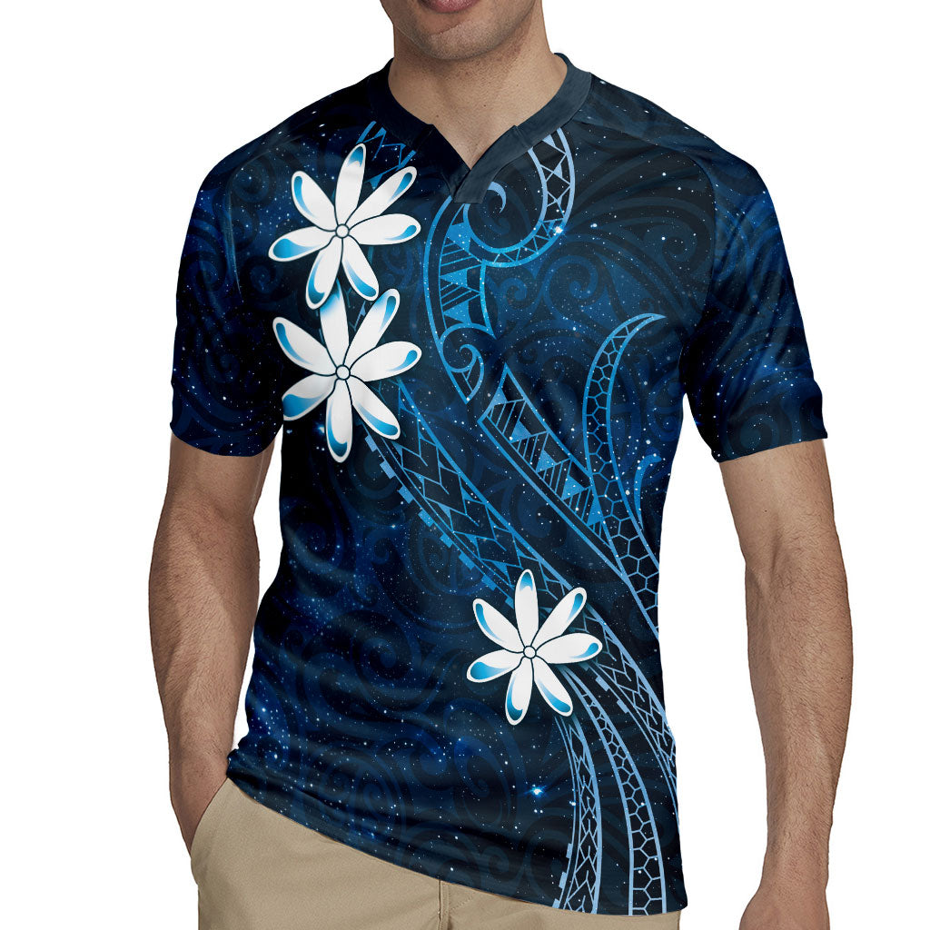 Tahiti Matarii Rugby Jersey Tahitian Spring Blue Galaxy LT05 - Polynesian Pride
