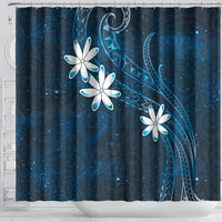 Tahiti Matarii Shower Curtain Tahitian Spring Blue Galaxy LT05 - Polynesian Pride
