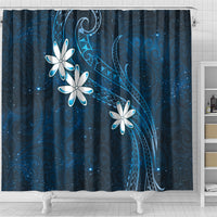 Tahiti Matarii Shower Curtain Tahitian Spring Blue Galaxy LT05 - Polynesian Pride