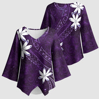 Tahiti Matarii Kimono Sleeve Blouse Tahitian Spring Purple Galaxy LT05 - Polynesian Pride