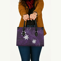 Tahiti Matarii Leather Bag Tahitian Spring Purple Galaxy LT05 - Polynesian Pride