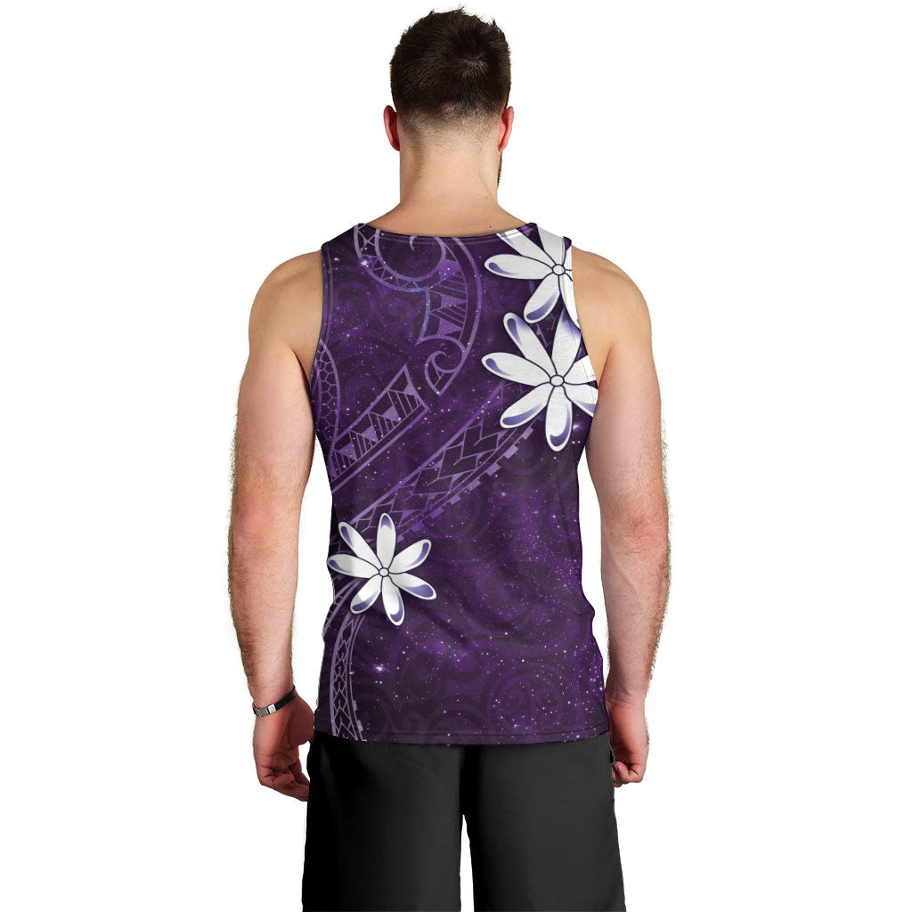 Tahiti Matarii Men Tank Top Tahitian Spring Purple Galaxy LT05 - Polynesian Pride