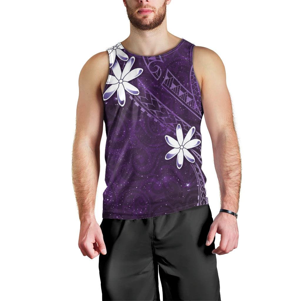 Tahiti Matarii Men Tank Top Tahitian Spring Purple Galaxy LT05 - Polynesian Pride