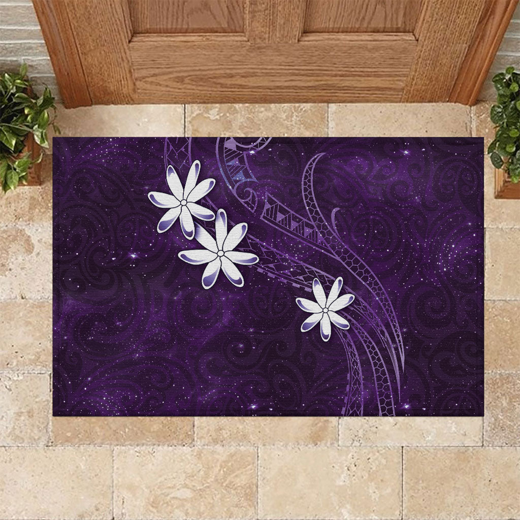 Tahiti Matarii Rubber Doormat Tahitian Spring Purple Galaxy LT05 Purple - Polynesian Pride