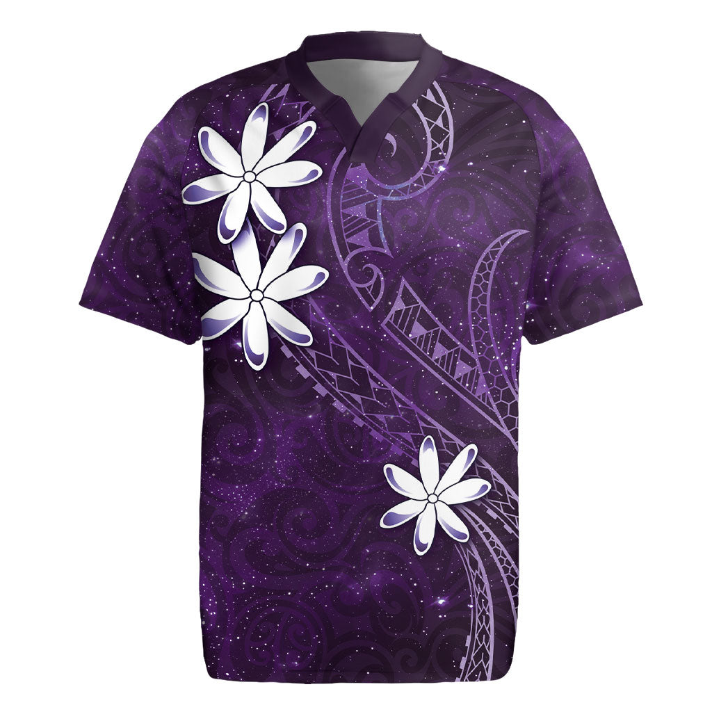 Tahiti Matarii Rugby Jersey Tahitian Spring Purple Galaxy LT05 Purple - Polynesian Pride