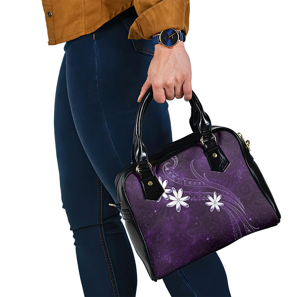 Tahiti Matarii Shoulder Handbag Tahitian Spring Purple Galaxy LT05 - Polynesian Pride