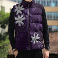 Tahiti Matarii Sleeveless Puffer Jacket Tahitian Spring Purple Galaxy LT05 - Polynesian Pride