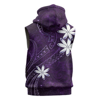 Tahiti Matarii Sleeveless Zip Hoodie Tahitian Spring Purple Galaxy LT05 - Polynesian Pride