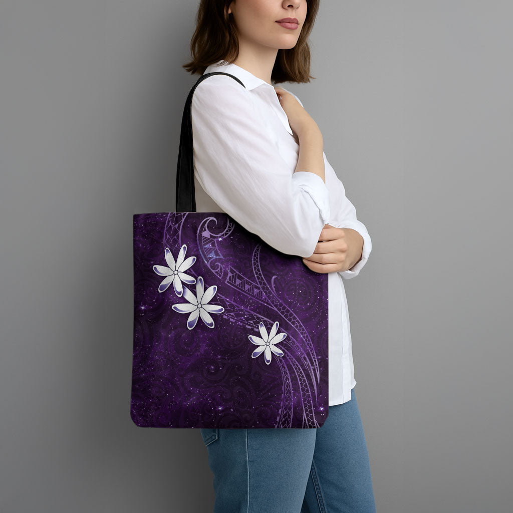 Tahiti Matarii Tote Bag Tahitian Spring Purple Galaxy LT05 - Polynesian Pride