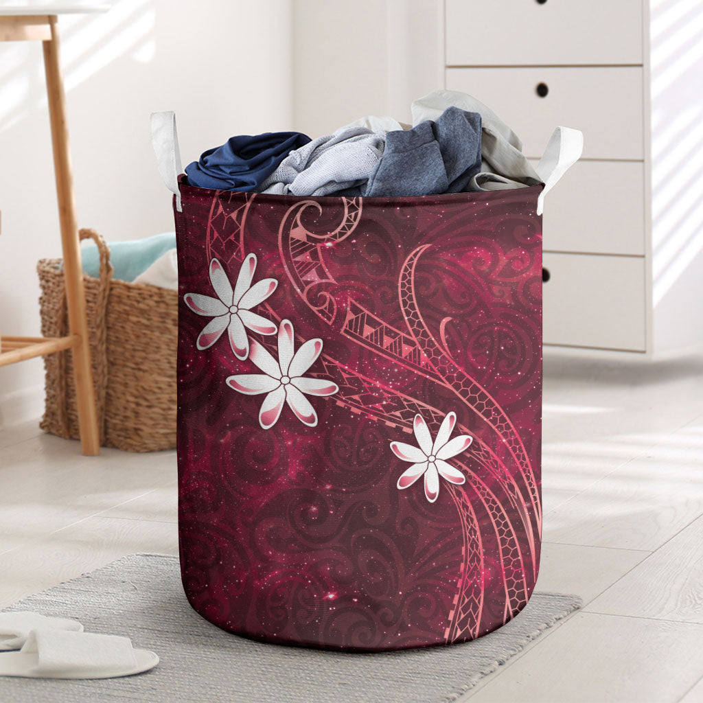 Tahiti Matarii Laundry Basket Tahitian Spring Red Galaxy LT05 Red - Polynesian Pride