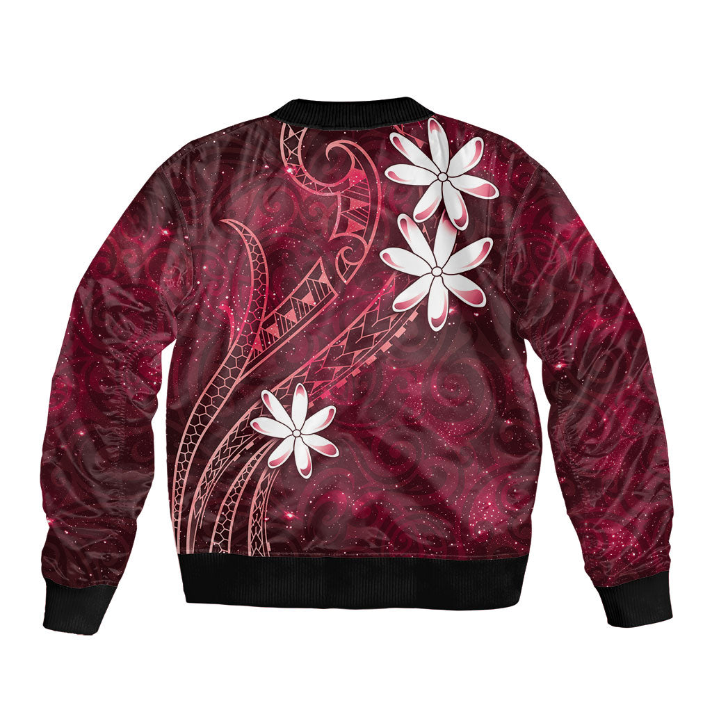 Tahiti Matarii Bomber Jacket Tahitian Spring Red Galaxy LT05 - Polynesian Pride