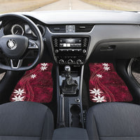 Tahiti Matarii Car Mats Tahitian Spring Red Galaxy LT05 Set 2pcs - Front Red - Polynesian Pride