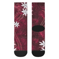 Tahiti Matarii Crew Socks Tahitian Spring Red Galaxy LT05 - Polynesian Pride