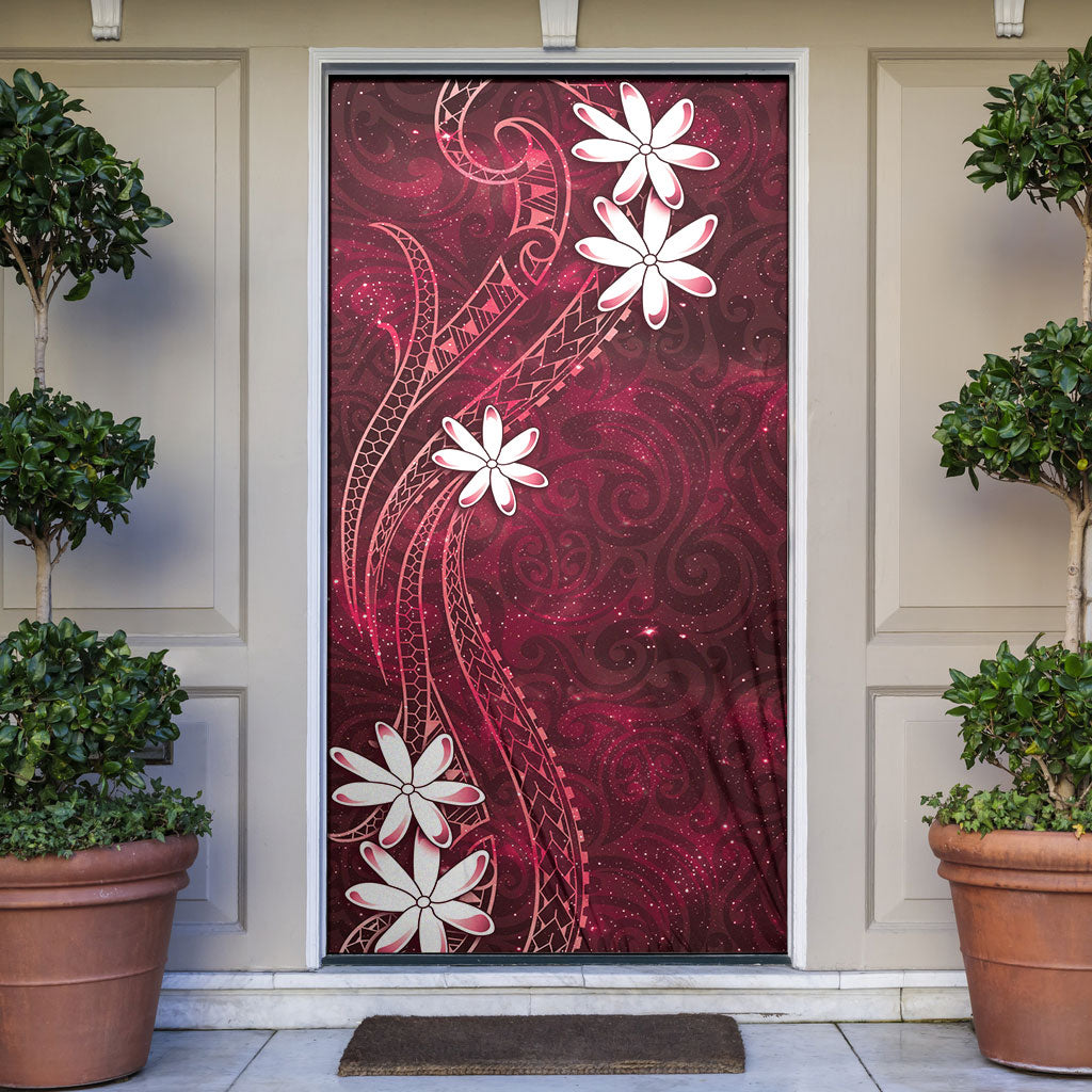 Tahiti Matarii Door Cover Tahitian Spring Red Galaxy LT05 Red - Polynesian Pride