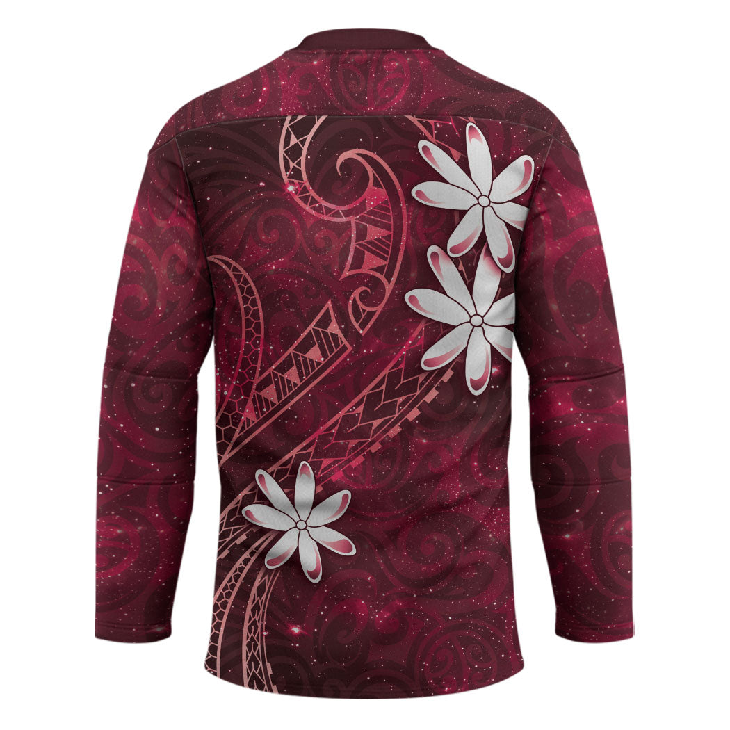 Tahiti Matarii Hockey Jersey Tahitian Spring Red Galaxy LT05 - Polynesian Pride
