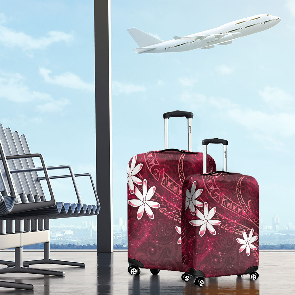 Tahiti Matarii Luggage Cover Tahitian Spring Red Galaxy LT05 - Polynesian Pride