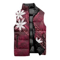 Tahiti Matarii Sleeveless Puffer Jacket Tahitian Spring Red Galaxy LT05 - Polynesian Pride