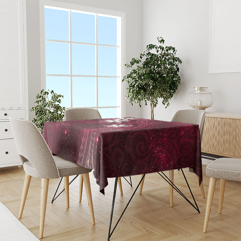Tahiti Matarii Tablecloth Tahitian Spring Red Galaxy LT05 - Polynesian Pride