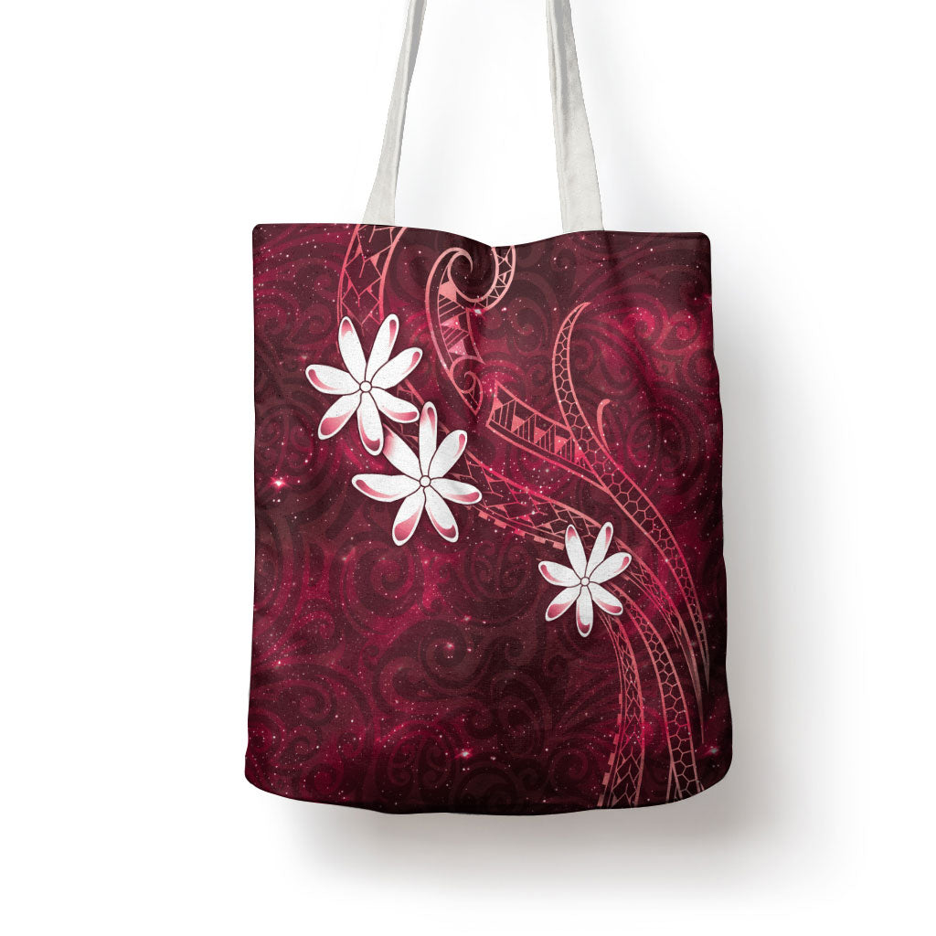 Tahiti Matarii Tote Bag Tahitian Spring Red Galaxy LT05 - Polynesian Pride