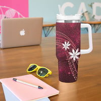 Tahiti Matarii Tumbler With Handle Tahitian Spring Red Galaxy LT05 - Polynesian Pride