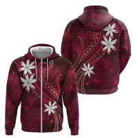 Tahiti Matarii Zip Hoodie Tahitian Spring Red Galaxy LT05 - Polynesian Pride