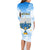 Polynesia Hanukkah Festival Family Matching Long Sleeve Bodycon Dress and Hawaiian Shirt With Menorah Polynesian Style LT05 - Polynesian Pride